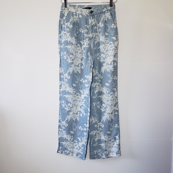 NWT PAIGE – Reeve Floral Wide Leg Tencel Pants - Picture 7 of 10